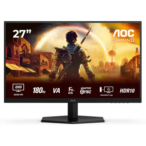 AOC Q27G42XNE 27" Quad HD 180Hz 0.5ms Gaming Monitor with Speakers