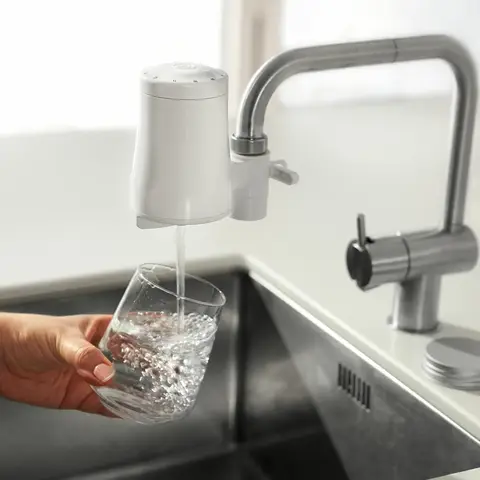 Tappwater EcoPro Tap Water Filter, 5-Stage Nanotechnology Water Filtration System, Filters 100+ Substances, White - T2U-N101