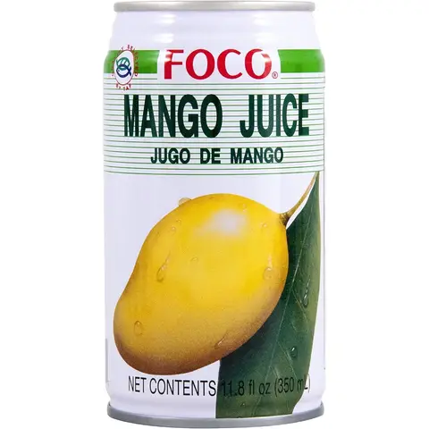 FOCO Mango Juice Drink， 350ml Bottle