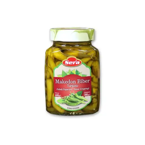Sera Makedon Biber Tursusu 600g (Tafelzuur Peper)