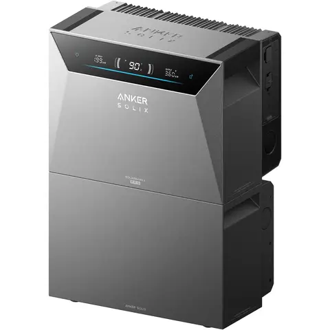 [Next-Day Delivery] Anker SOLIX Solarbank 4 Pro + BP5000 Erweiterungsakku, 10 kWh Balkonkraftwerk-Speichersystem, 4 MPPTs, 5000 W Solareingang, 2500 W bidirektionales Laden, erweiterbar auf 30 kWh, Plug & Play