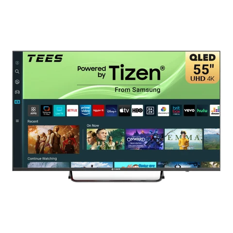 Tees TTQ55UQ1CS 55" 4K QLED Smart TV – Powered by Tizen OS