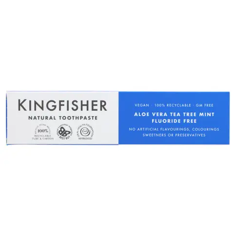 Kingfisher Toothpaste Aloe; TeaTree; Mint