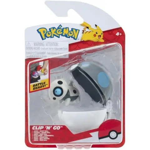 Pokemon - Clip N Go - Aron met zware bal (PKW4147) / Figuren
