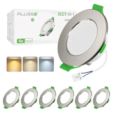 ALUSSO LED-Einbauspot 24 V IP44, 4 W Deckenleuchten, Einbauleuchten, 55-68 mm Einbau Durchmesser, Mini Slim 29 mm, ultraflach