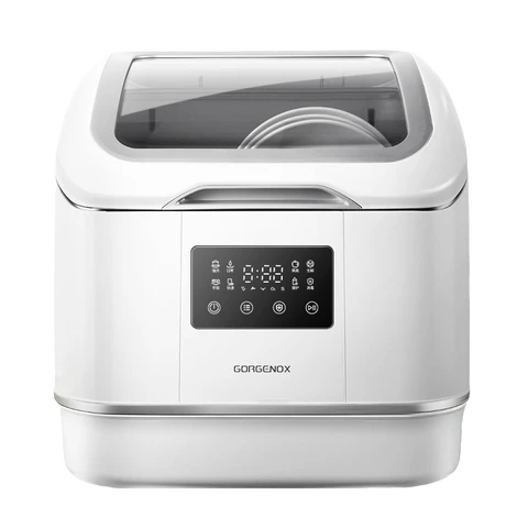GORGENOX Desktop 3-Set Dishwasher, No Installation Required, High-Temperature Sterilization, Wash-Dry-Store All-in-One, Active Oxygen Fruit and Vegetable Wash, Small Household Dishwasher DW4-D30A