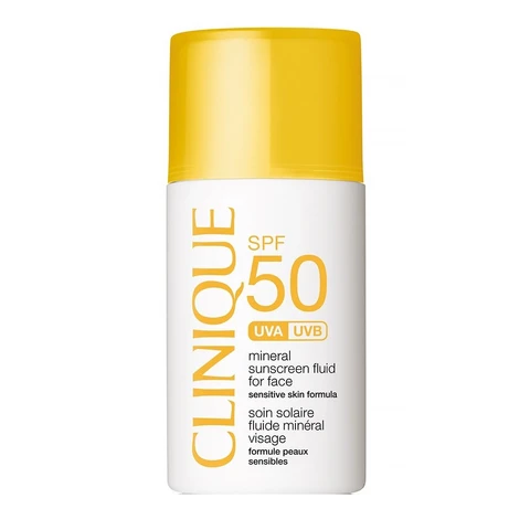 Clinique minerale zonnebrandvloeistof voor gezicht SPF50 30 ml
