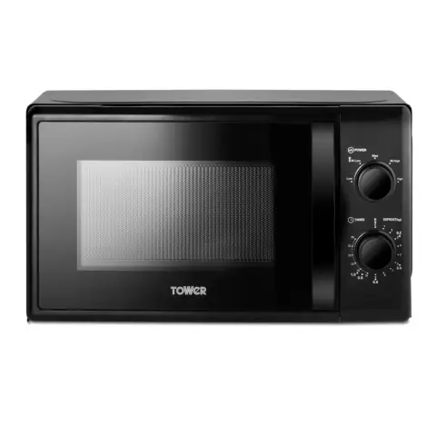Tower T2403BLK Microwave with 5 Power Levels and 35 Minute Time, 20 Litre Capacity, 700W, Black