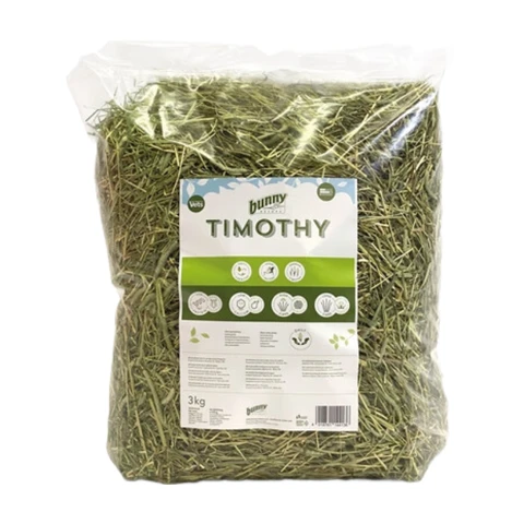 Bunny Nature Timothy - Hochqualitatives Heu mit wenig Calcium für Kleintiere 3 kg