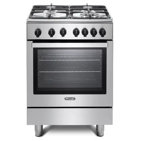 DeLonghi DSC 626G-1 60cm Gas Single Oven Cooker, Stainless Steel, A Rated