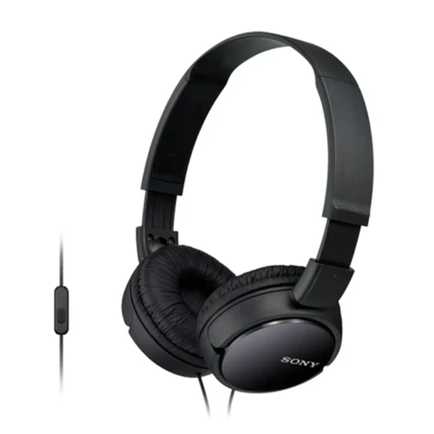 Casque Pliable Sony d’Entrée de Gamme avec Son de Haute Qualité (Transducteur 30mm) et Fonction Kit Mains Libres - Noir 25