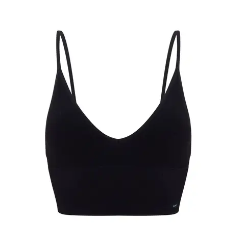 Lee langlijnige croptop Flora-Black - XS
