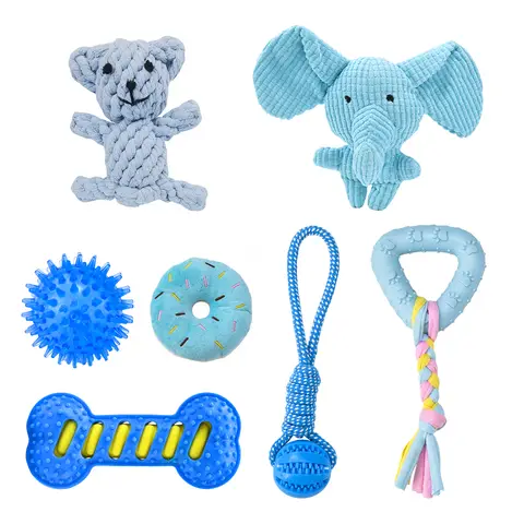 Blinkit Puppy Small Dog Lightweight Bite-Resistant Multi-Material Interactive Chewing Toy Combination Dog Chewing Toy HFXF07