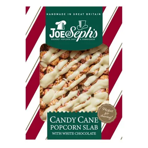 Joe & Seph's Christmas Candy Cane Popcorn Slab 115g