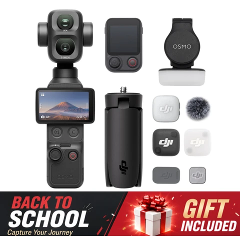 【Back-to-School】Osmo Pocket 4P - Vlog Combo - Black