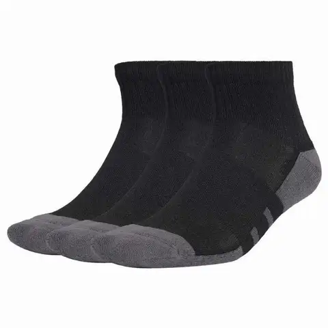 Adidas Essentials Cushioned Quarter Black Gray Socks 3 Pairs 37-39