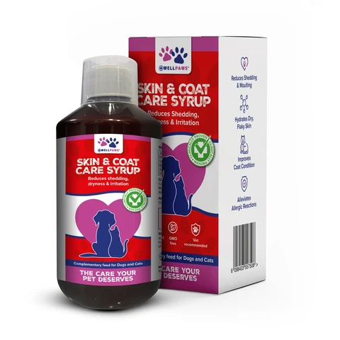 Wellpaws Skin & Coat Care Syrup for Dogs & Cats 300ml