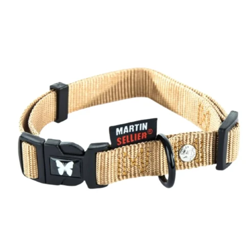 MARTIN SELLIER Halsband Nylon Beige 20-30x1 cm