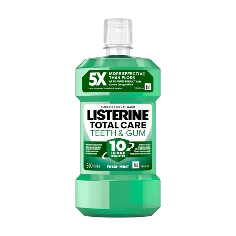 Listerine Total Care Teeth and Gum Fresh Mint Mouthwash 500ml