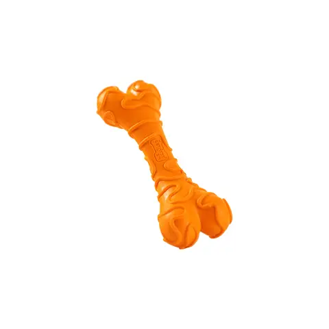 Blinkit Cheese Bone Chew Toy for Dogs, Durable Latex Toy for Small Pets（0-5kg）, Interactive Training and Teething Toy (10.7×4cm)