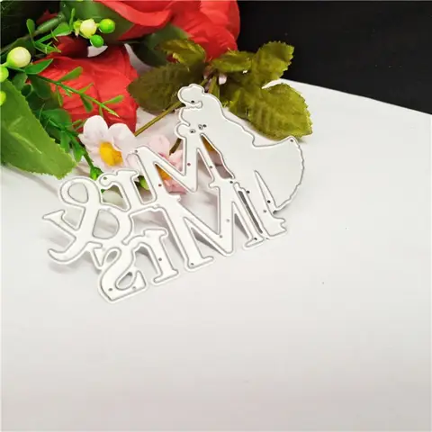 Mr Mrs Metal Cutting Dies Cut Die Mold Decoration Scrapbook Card Craft