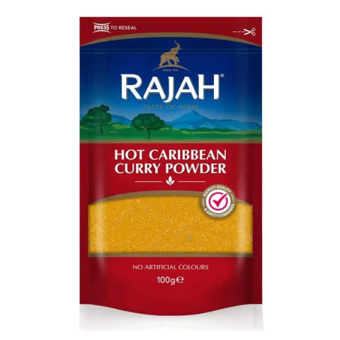 RAJAH CARIBBEAN HOT CURRY 100g
