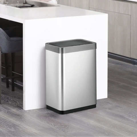 EKO Mirage X Recycling Sensor Bin - Silver