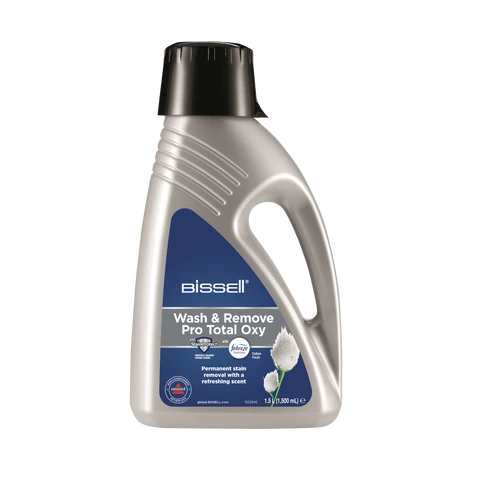 Bissell Wash & Remove Pro Total, with Febreze, Oxy Boost, Stain Protect, Permanent Stain Remover, Upholstery Shampoo for Use with All Leading Upright Carpet Cleaners, 1.5L, 2212E