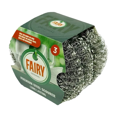Fairy Steel Scourer, Pack of 3