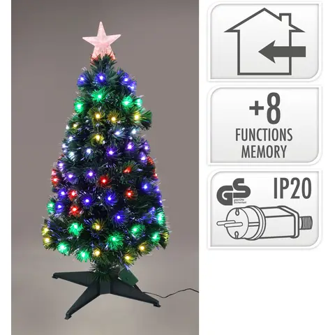 XMAS TREE 90CM FIBER OPTIC RGB