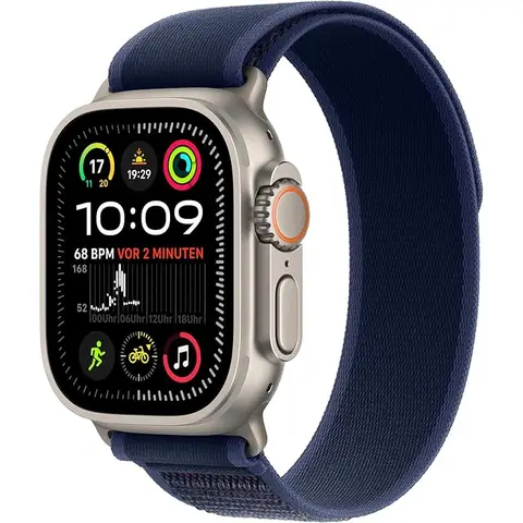 Watch Ultra 2 GPS Cel. 49mm Titan Natur Trail Loop Blau S/M