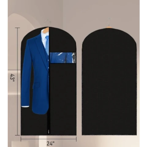 ANQI Lot de 5 housses de protection à vêtements - 109 cm