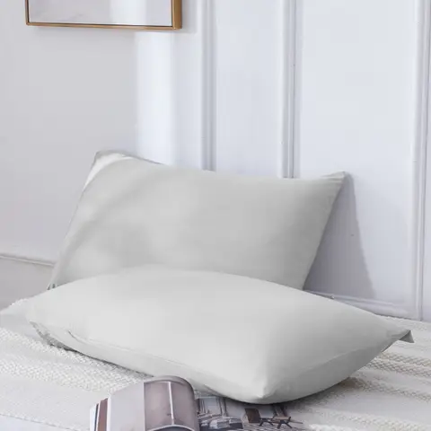 MEROPE, Bamboo Pillow case, 50x75cm, light grey, 2pack