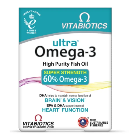 Vitabiotics Ultra Omega-3 High Purity Fish Oil 60 Capsules