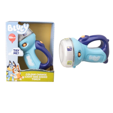 Bluey's Colour Change Light & Sound Torch