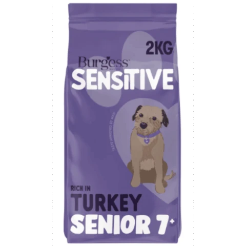 Burgess Sensitive Senior Dry Dog Food In Turkey 2kg