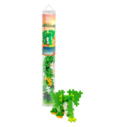 Plus Plus - Elephant / 100 pcs Tube - (4323)