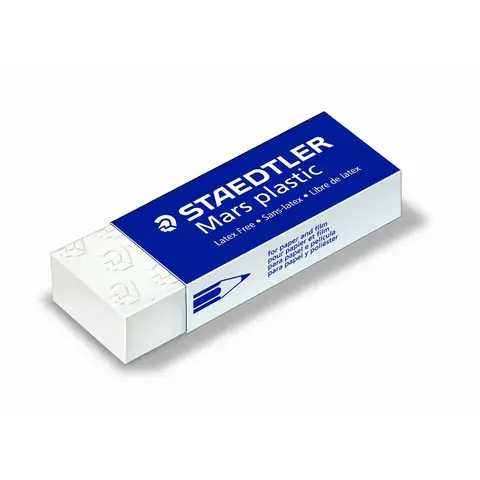 STAEDTLER Mars Plastic Eraser， Pack of 2