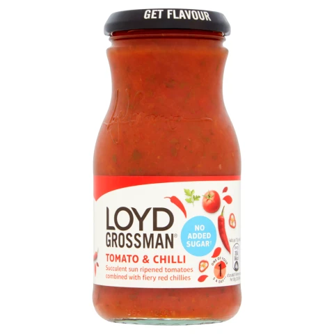 Loyd Grossman Tomato & Chilli No Added Sugar 350G