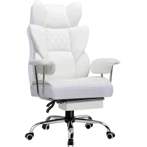 GTPLAYER GT205 Gaming Chair with Footrest White