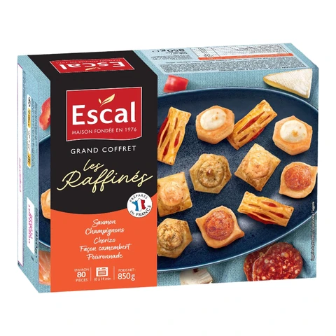 ESCAL Box of 80 Mini Puff Pastries – The Refined Selection