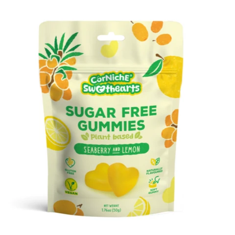 Corniche Sweethearts suikervrije gummies zeeverse en citroen 50 g