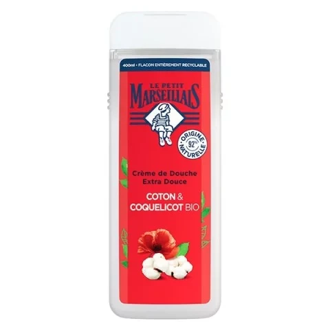 LE PETIT MARSEILLAIS - Douche Crème Coton Bio & Coquelicot - 400ml