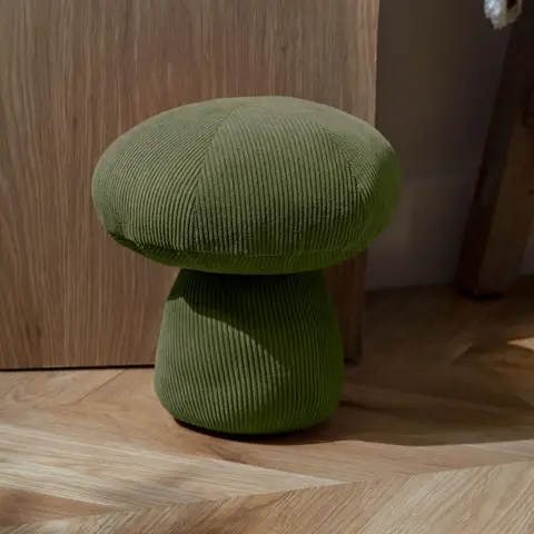 Wylder Door Stop Mushroom Corduroy Forest Green