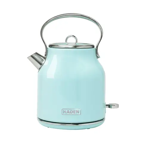 Haden Heritage Retro Kettle, 1.7L, Rapid Boil, Cord Storage, Turquoise - 203922