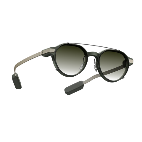 Even Realities - Even G2 A Clip & Pouch Green (Panto) - Clip-on Sonnenblende Effortless an Ihre Even G2 Smart Glasses anbringen
