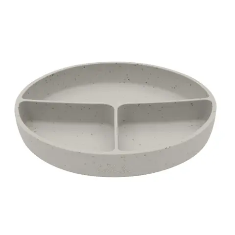 Kikka Boo Plate with Suction Cup Platinum Silicone Sand