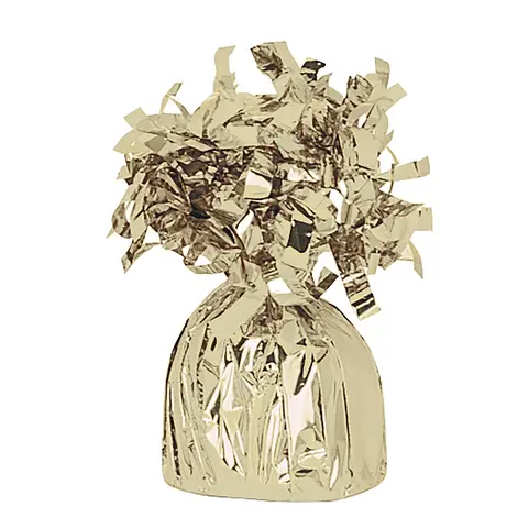 Unique Party Foil Balloon Weight, Gold, 1 Pack