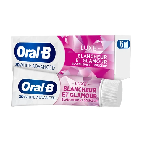 ORAL-B 3D White Luxe - Dentifrice Blancheur & Glamour - 75ml