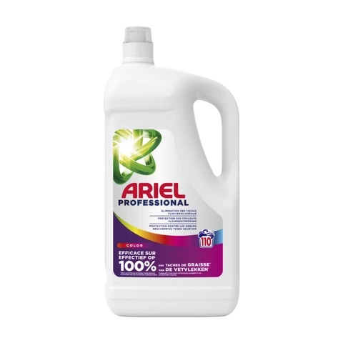 ARIEL Lessive Liquide Professionnelle Couleur 110 Doses 4,95L